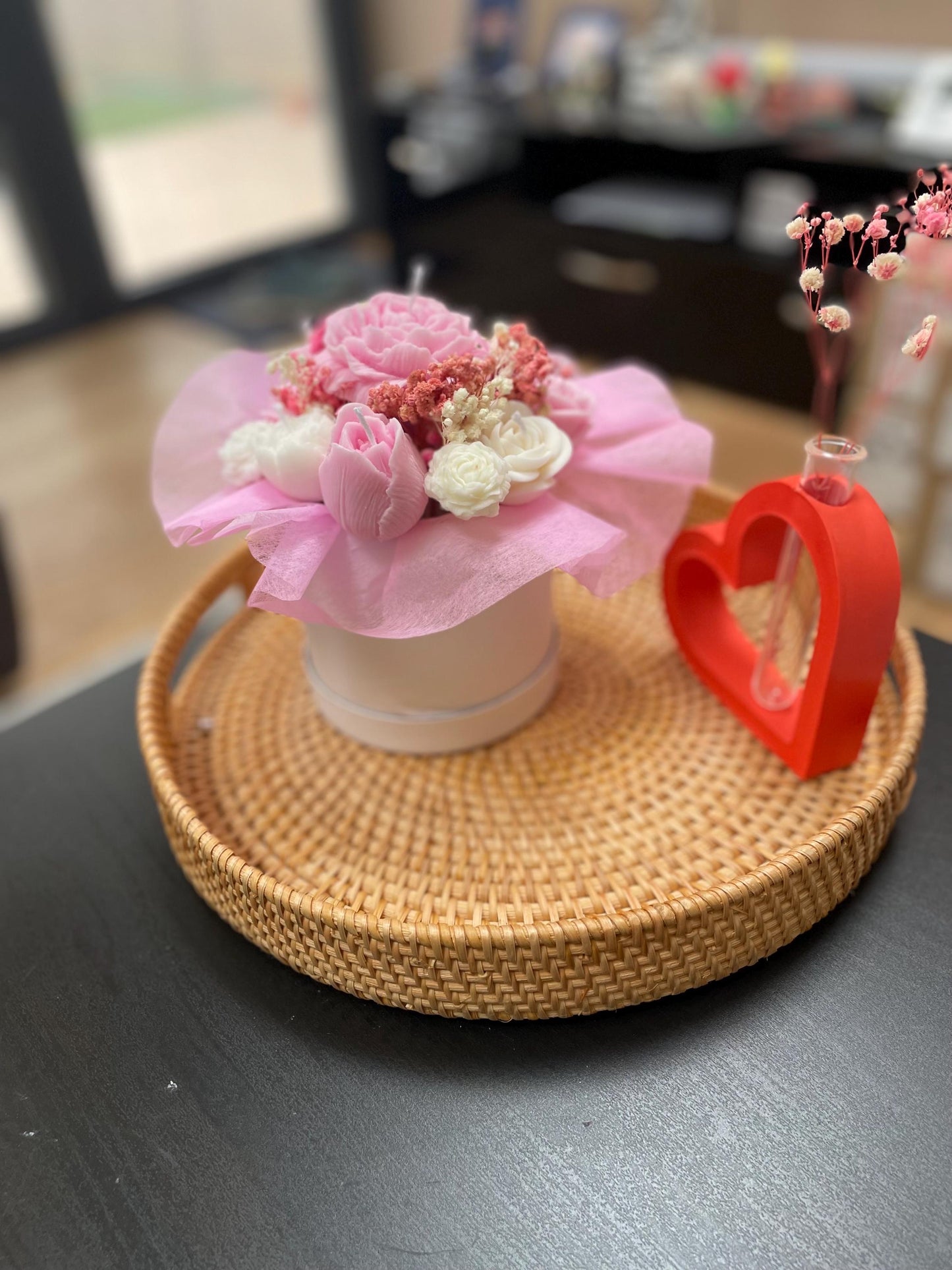 Bouquet Of Scented Soy Wax Candles |Flowers Bouquet Gift | Scented Candles Flowers | Soy Wax Flowers Bouquet