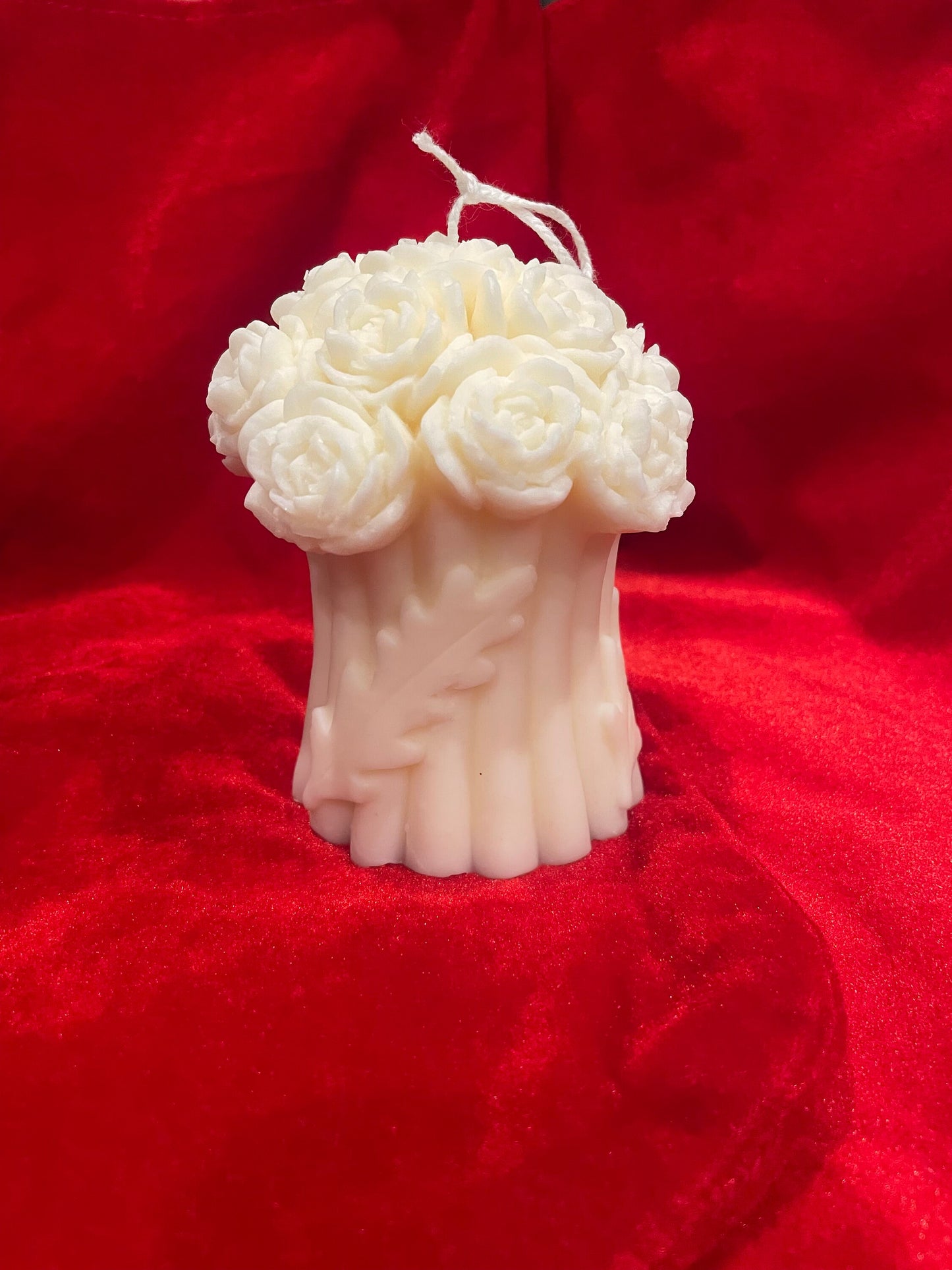 Roses bouquet scented candle - Hand poured soy wax candles | Home decor | Mother’s day present | Valentine’s Day gift