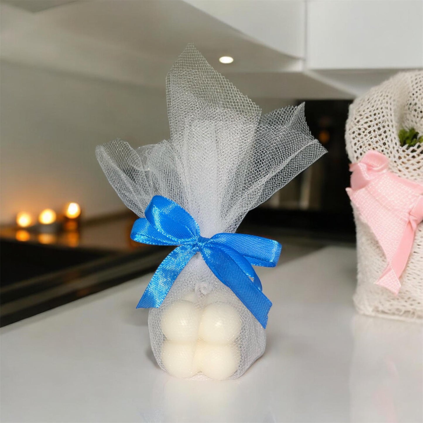 Personalised Wedding Favours | Mini Bubble Scented Candles Personalised Party Favour / Baby Shower Favours / Small gift