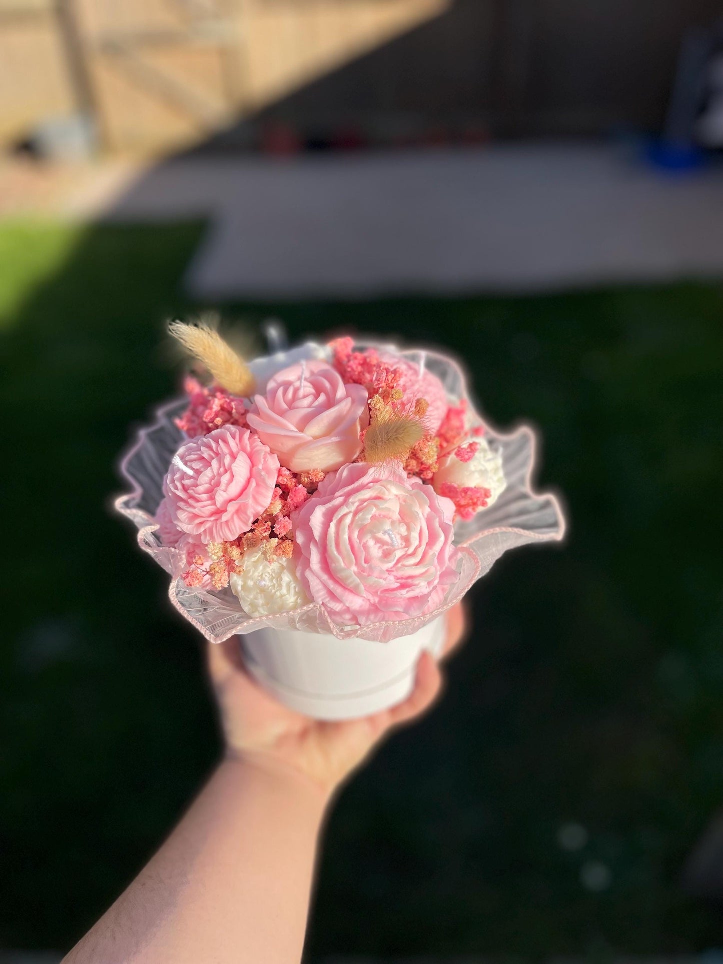 Bouquet Of Scented Soy Wax Candles |Flowers Bouquet Gift | Scented Candles Flowers | Soy Wax Flowers Bouquet