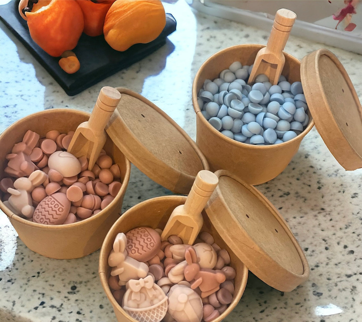 Scoopies scented wax melt - Mini scoops dots various colours and scents | Soy wax melts