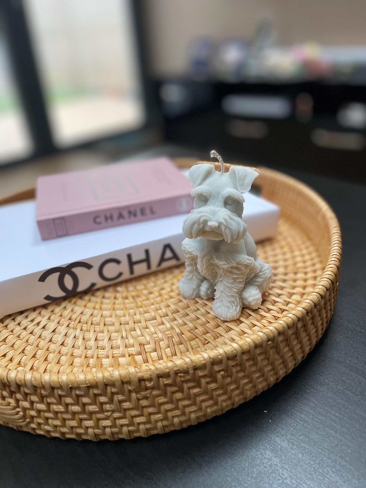 Little Schnauzer Puppy Candle | Dog lovers perfect gift