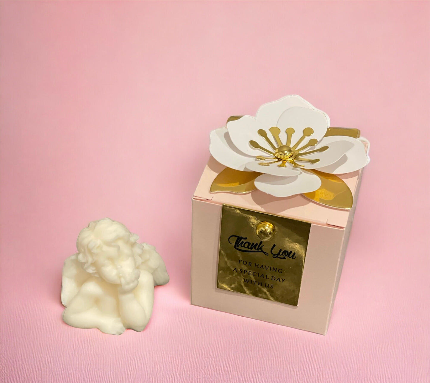 Personalised Christening Favours | Mini Angel Candles | Baptism Favour | First Communion