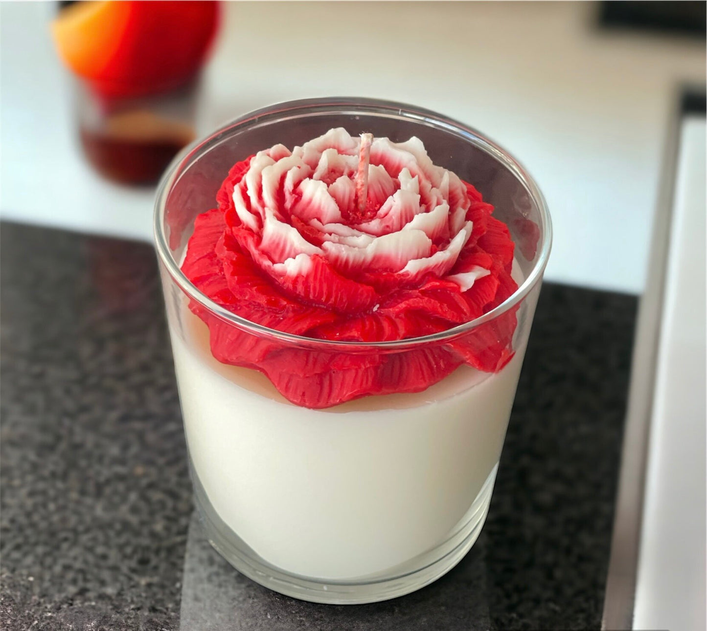 Scented Peony candle - Personalised present | Valentine’s Day gift | Soy wax candle | Cozy Aromatherapy | Home decor