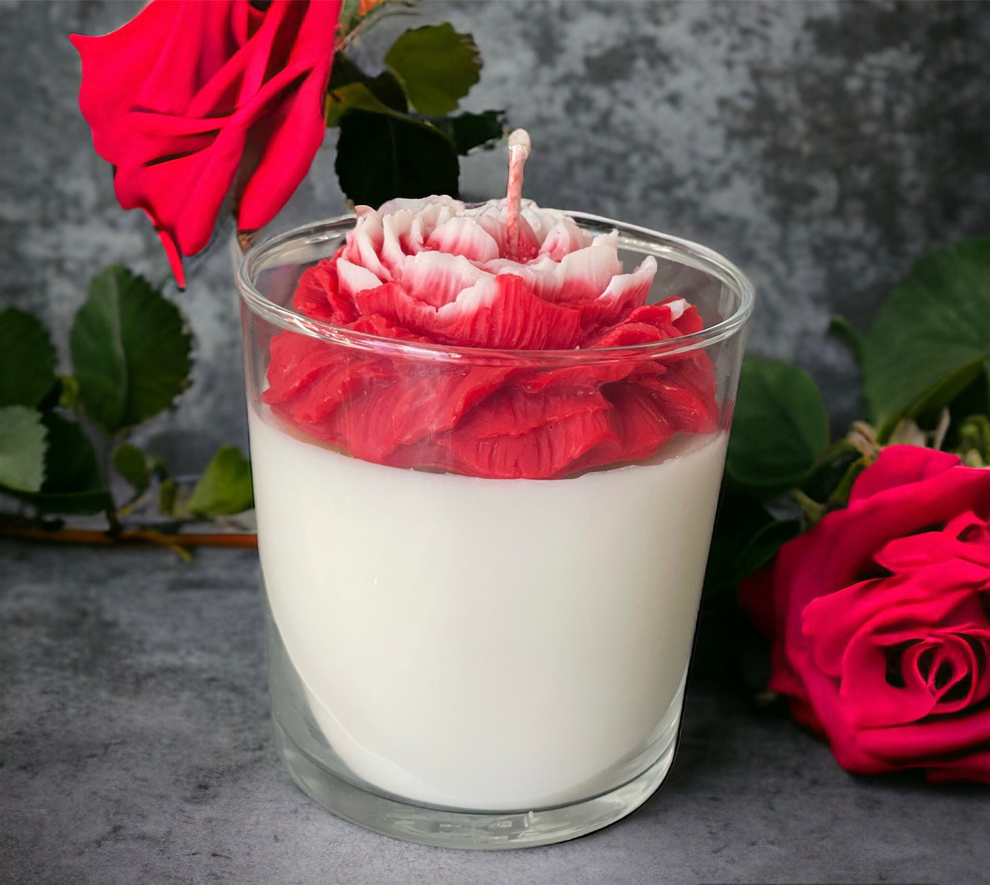 Scented Peony candle - Personalised present | Valentine’s Day gift | Soy wax candle | Cozy Aromatherapy | Home decor