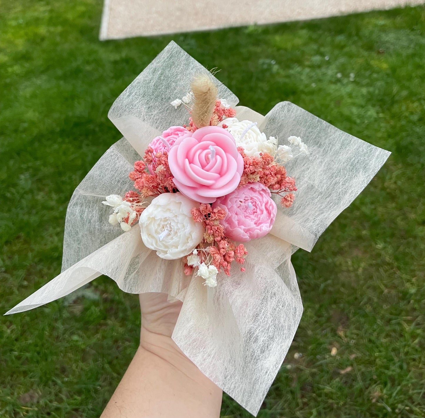 Candles Flower Mini Bouquet Gift | Scented Candles Flowers | Soy Wax Flowers Bouquet