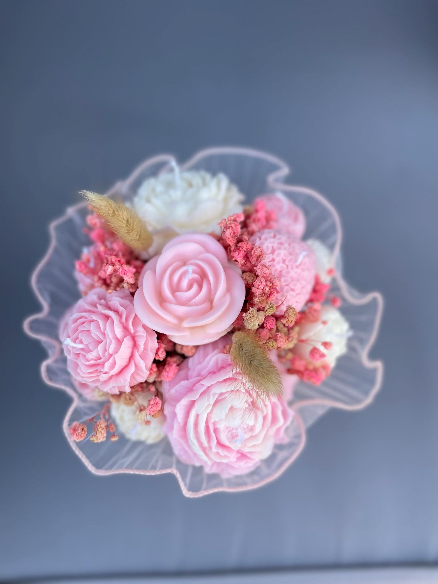 Bouquet Of Scented Soy Wax Candles |Flowers Bouquet Gift | Scented Candles Flowers | Soy Wax Flowers Bouquet
