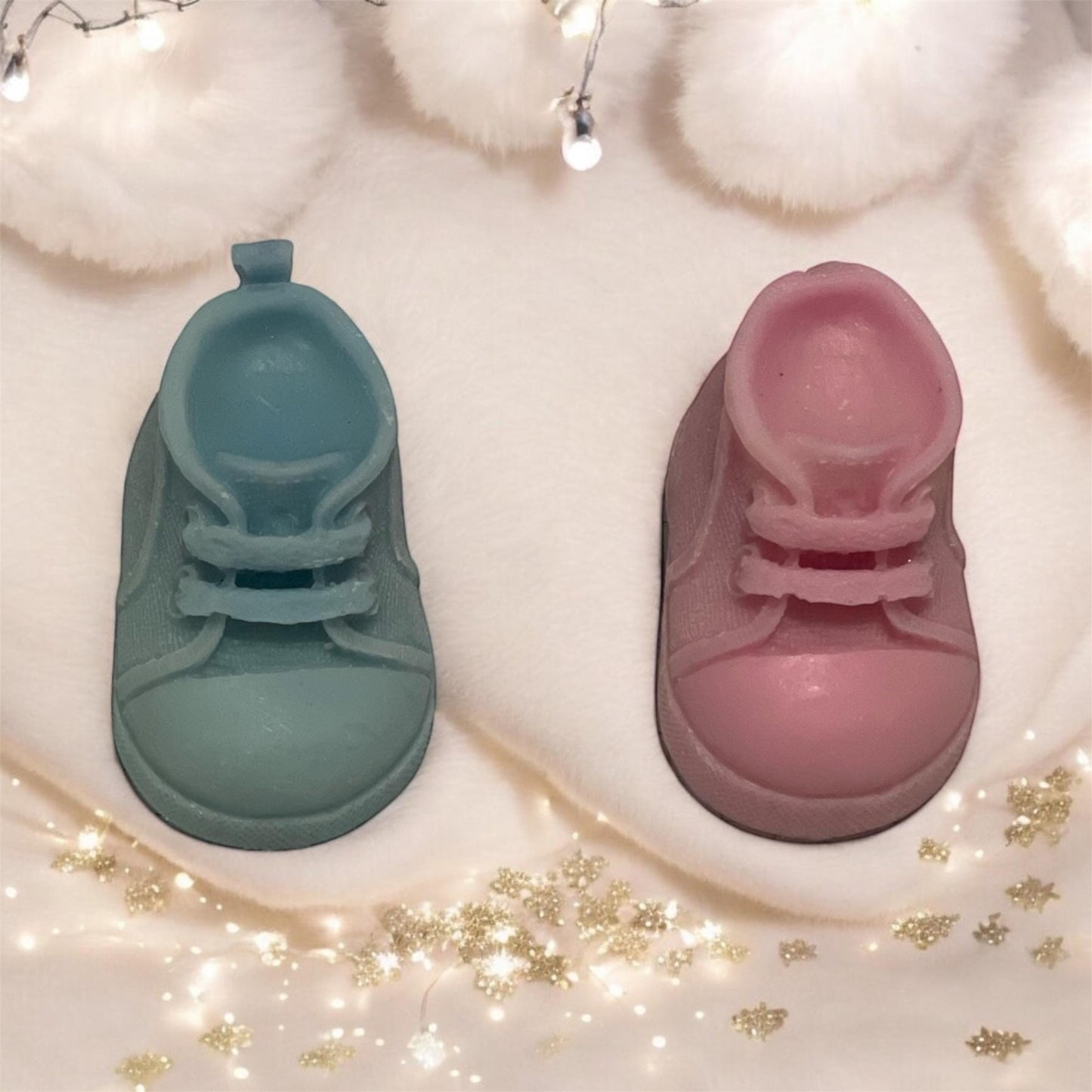 Personalised Baby Shower Favours - Mini Baby Shoe Wax Melt | Thank You for coming gift