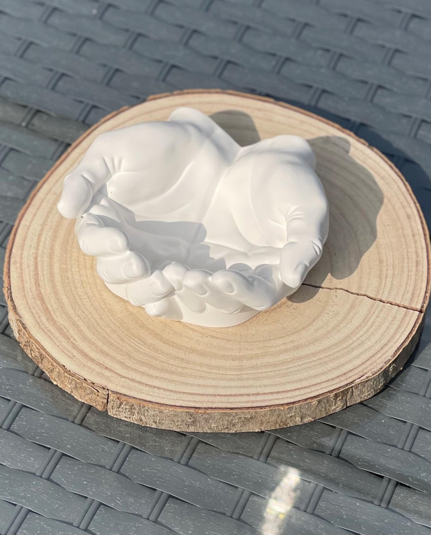 Decorative Hands Bowl | Jesmonite Dish Home Decor |