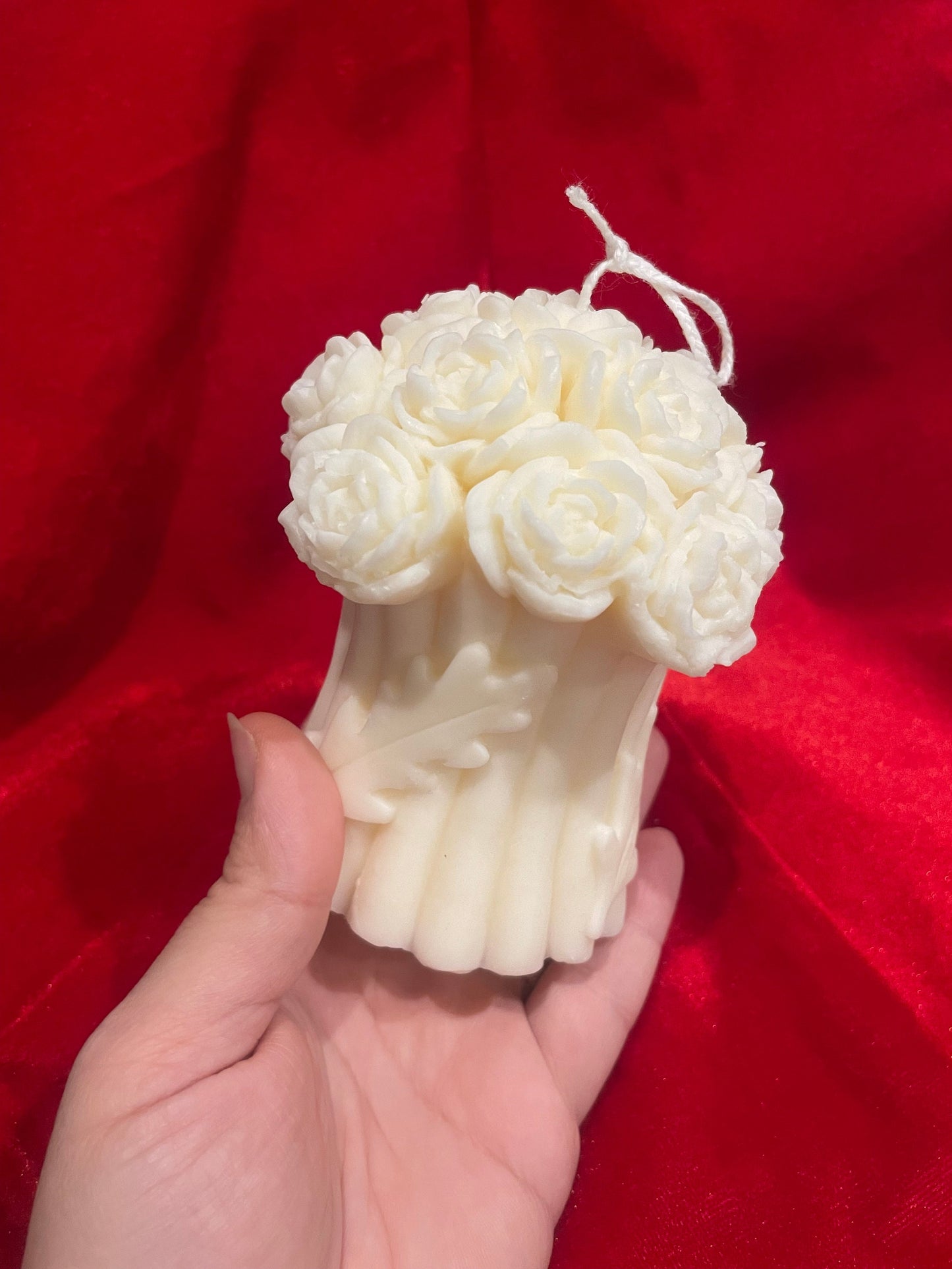 Roses bouquet scented candle - Hand poured soy wax candles | Home decor | Mother’s day present | Valentine’s Day gift