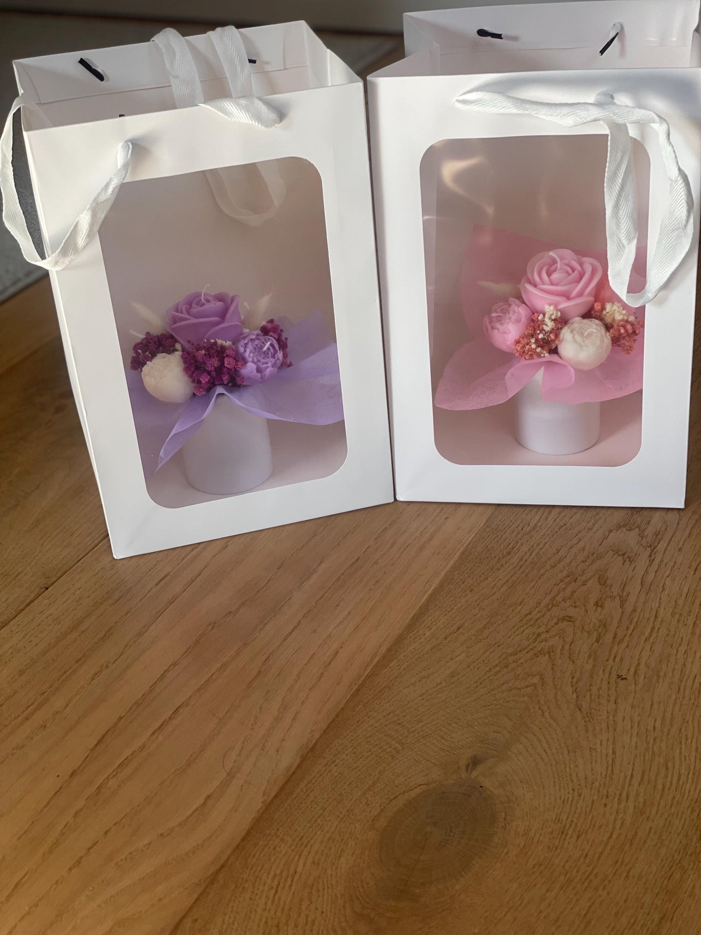 Candles Flower Mini Bouquet Gift | Scented Candles Flowers | Soy Wax Flowers Bouquet