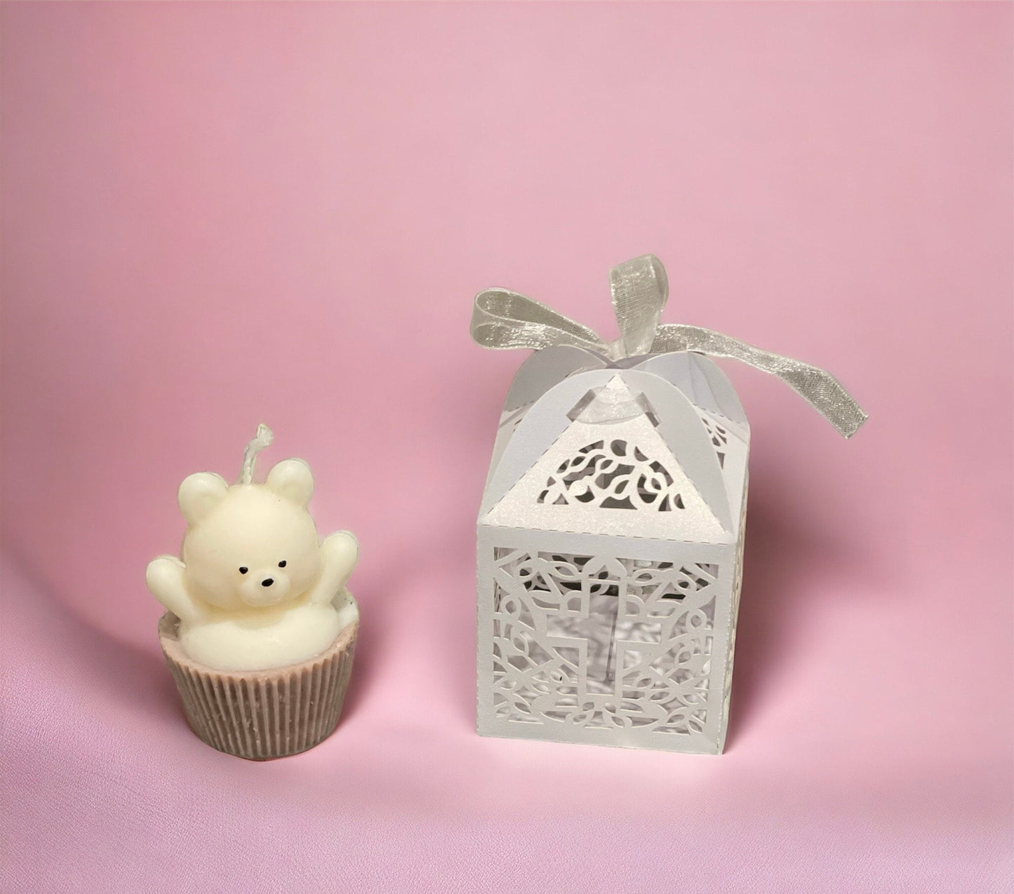 Baby Shower Favours | Party Favours | wedding favours | Mini Muffin Teddy Candle