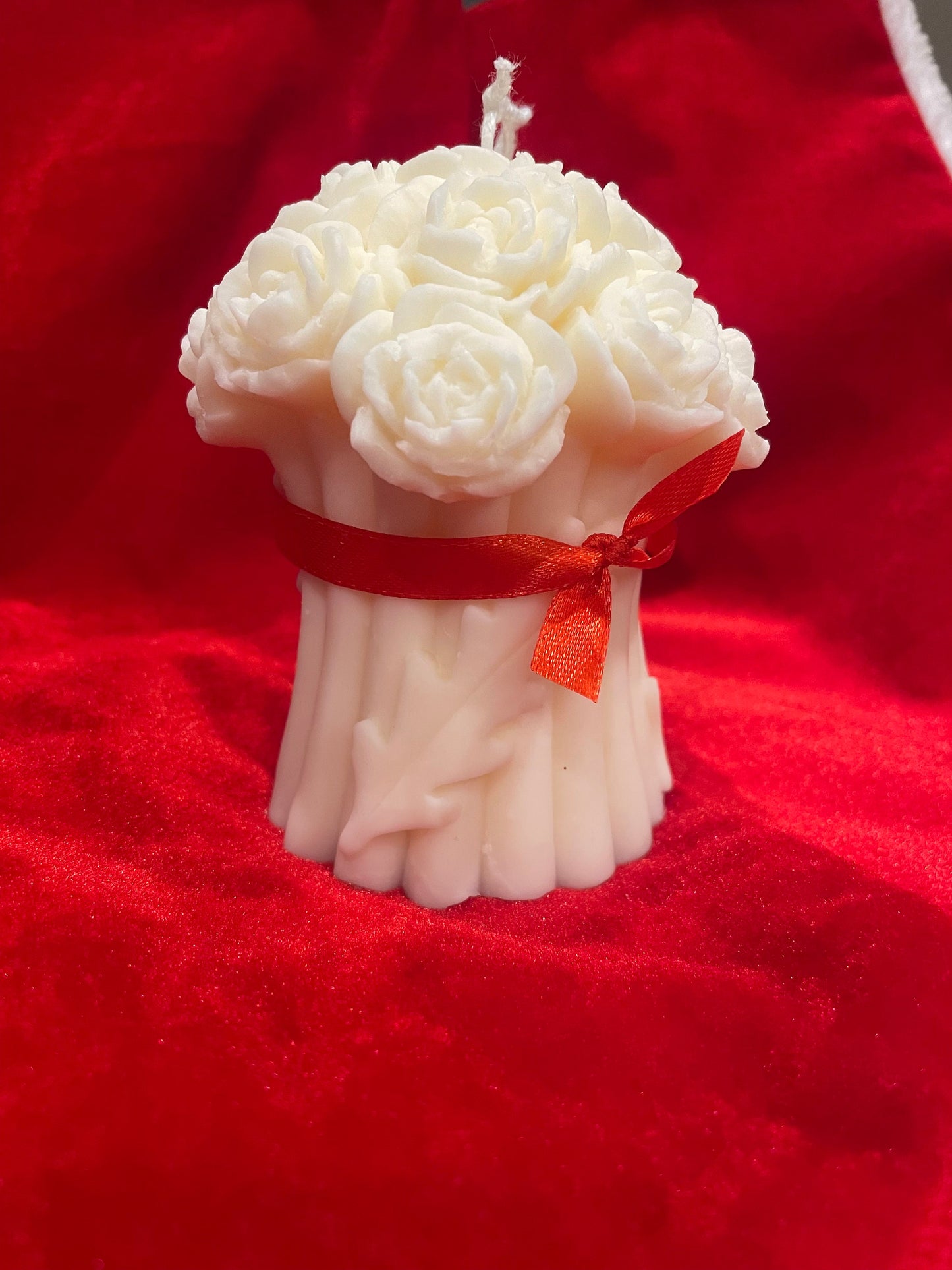 Roses bouquet scented candle - Hand poured soy wax candles | Home decor | Mother’s day present | Valentine’s Day gift