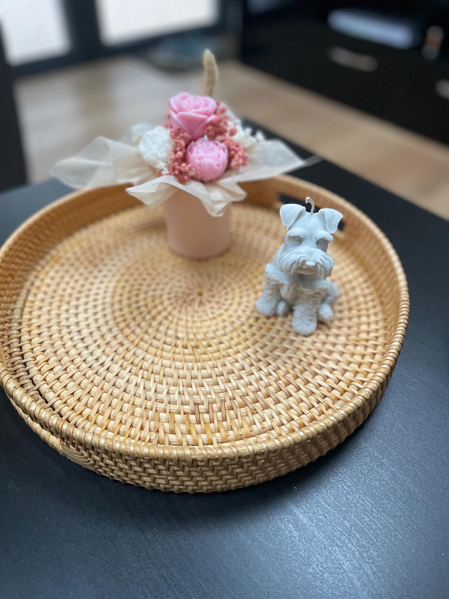 Little Schnauzer Puppy Candle | Dog lovers perfect gift