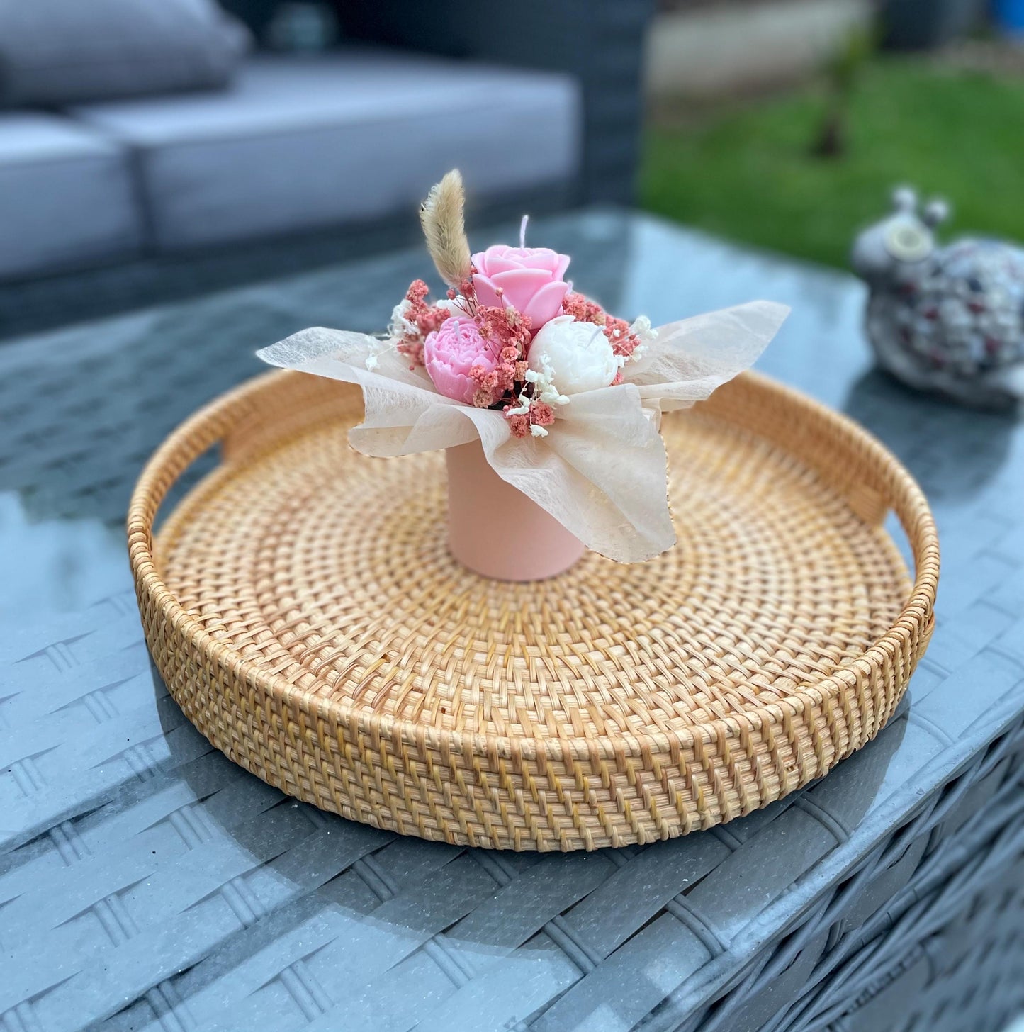 Candles Flower Mini Bouquet Gift | Scented Candles Flowers | Soy Wax Flowers Bouquet