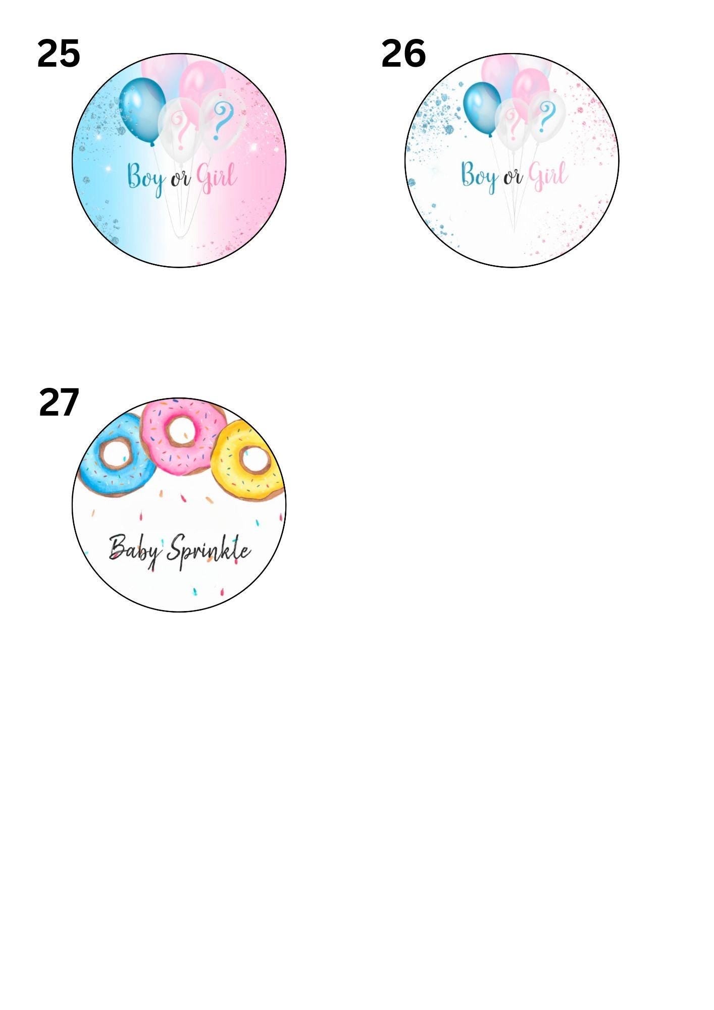20 x Baby Shower Favours Labels - Party favours tags | Christmas labels