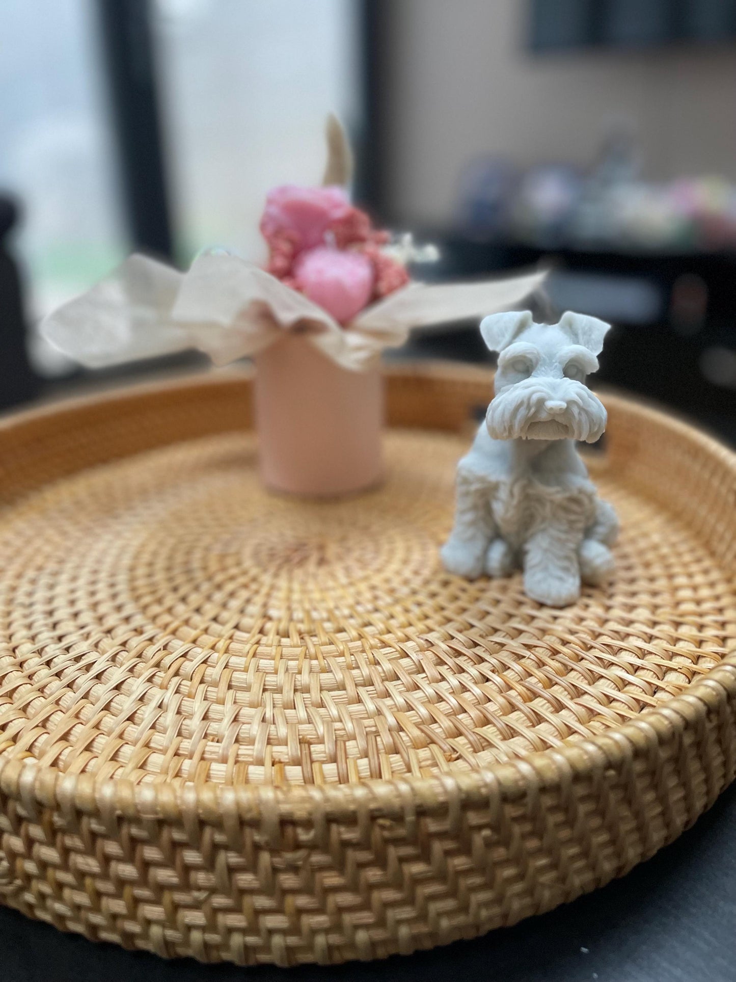 Little Schnauzer Puppy Candle | Dog lovers perfect gift