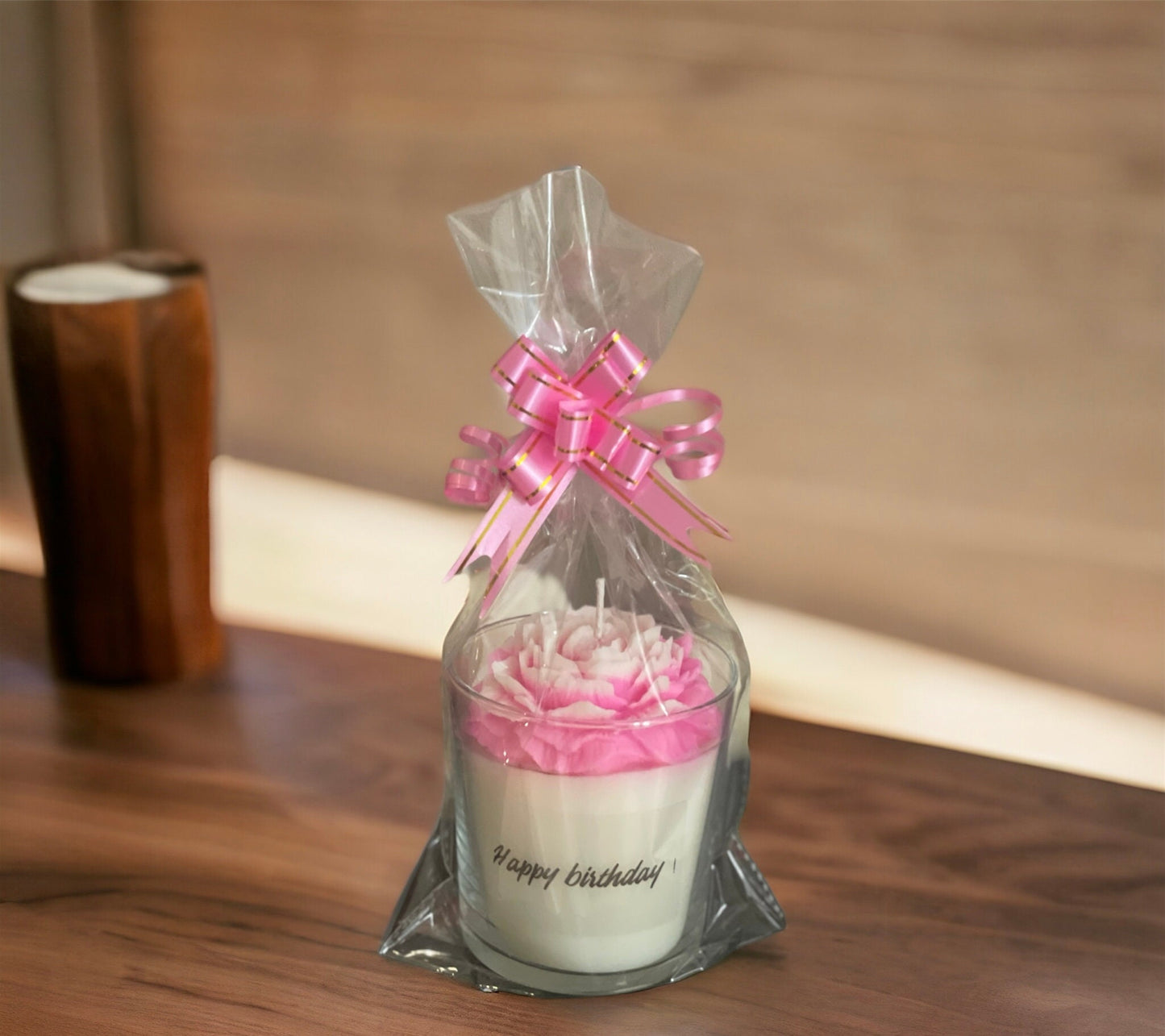 Scented Peony candle - Personalised present | Valentine’s Day gift | Soy wax candle | Cozy Aromatherapy | Home decor