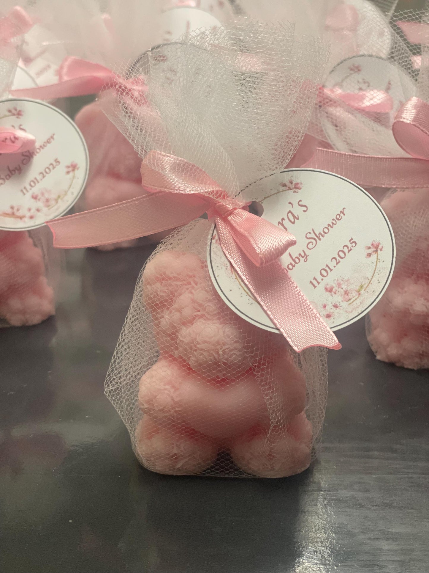 Baby shower favours - Teddy Bear scented candles | Christening favours | Party gifts | Hen party gift