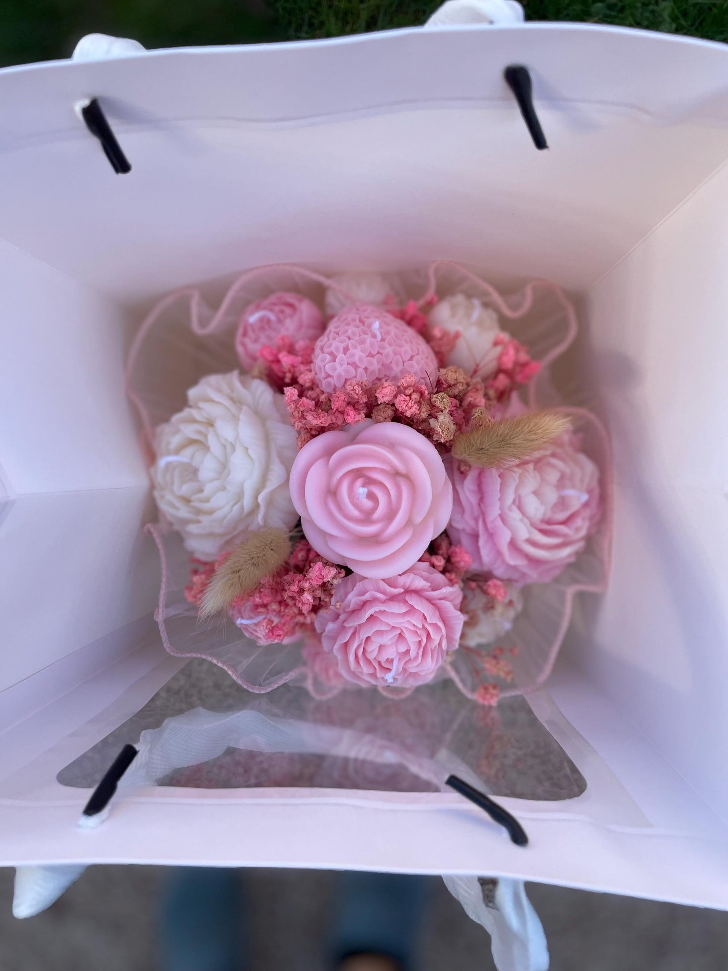 Bouquet Of Scented Soy Wax Candles |Flowers Bouquet Gift | Scented Candles Flowers | Soy Wax Flowers Bouquet