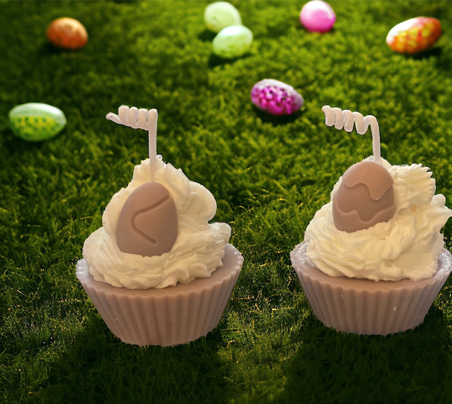 Scented cupcake candle -  Sweet candles , whipped cream candle ,Easter decoration  , cute unique gift , cozy home decor