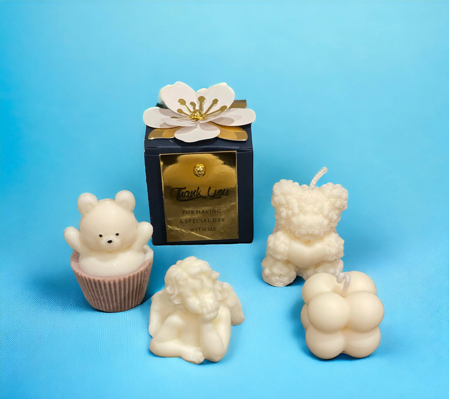 Baby Shower Favours | Party Favours | wedding favours | Mini Muffin Teddy Candle