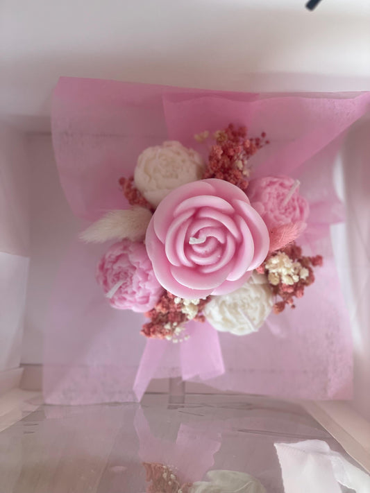Candles Flower Mini Bouquet Gift | Scented Candles Flowers | Soy Wax Flowers Bouquet