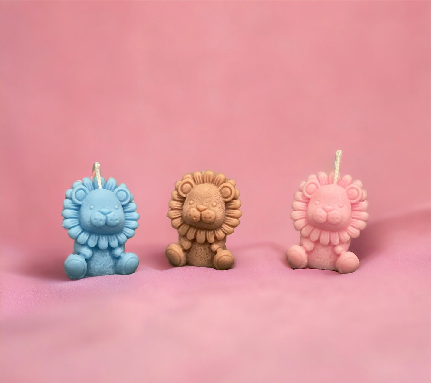 Mini Lion Scented Candles | Baby Shower Favours | Christening Favours | Birthday Party Gifts