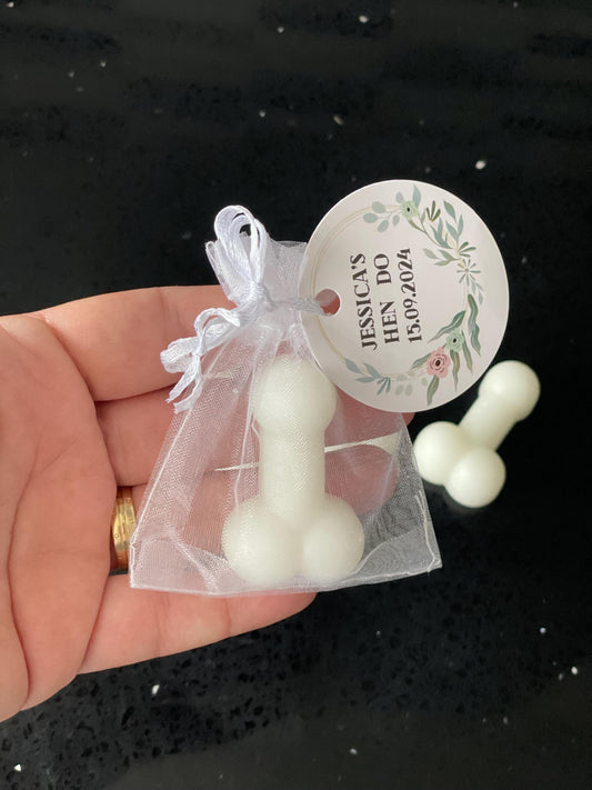 Personalised Hen Do Favours | Hen Party Favours | Willy Wax Melt