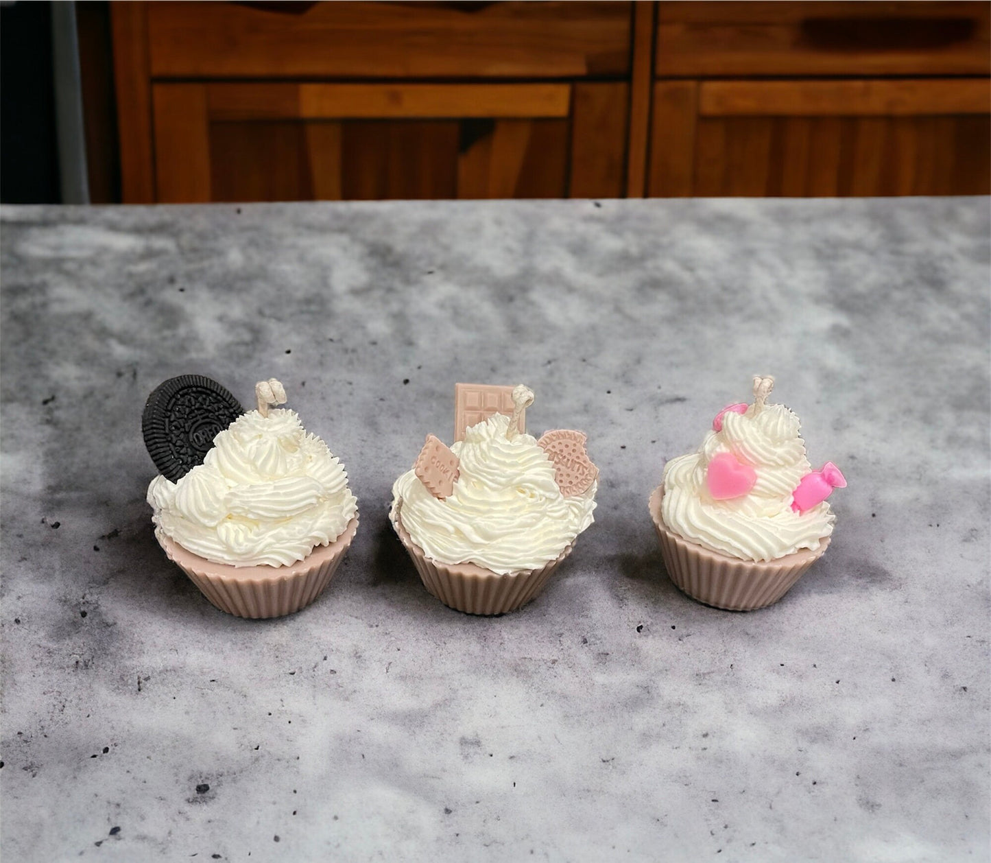 Scented cupcake candle -  Sweet candles , whipped cream candle ,Easter decoration  , cute unique gift , cozy home decor
