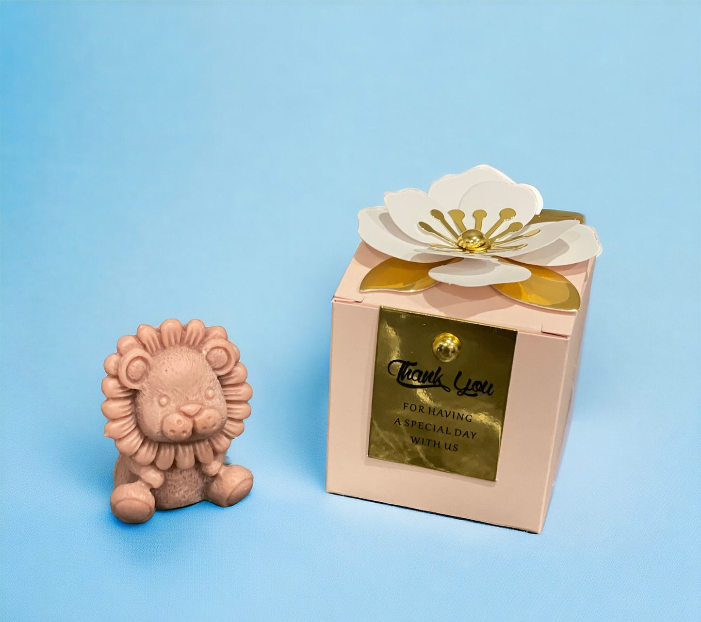 Mini Lion Scented Candles | Baby Shower Favours | Christening Favours | Birthday Party Gifts