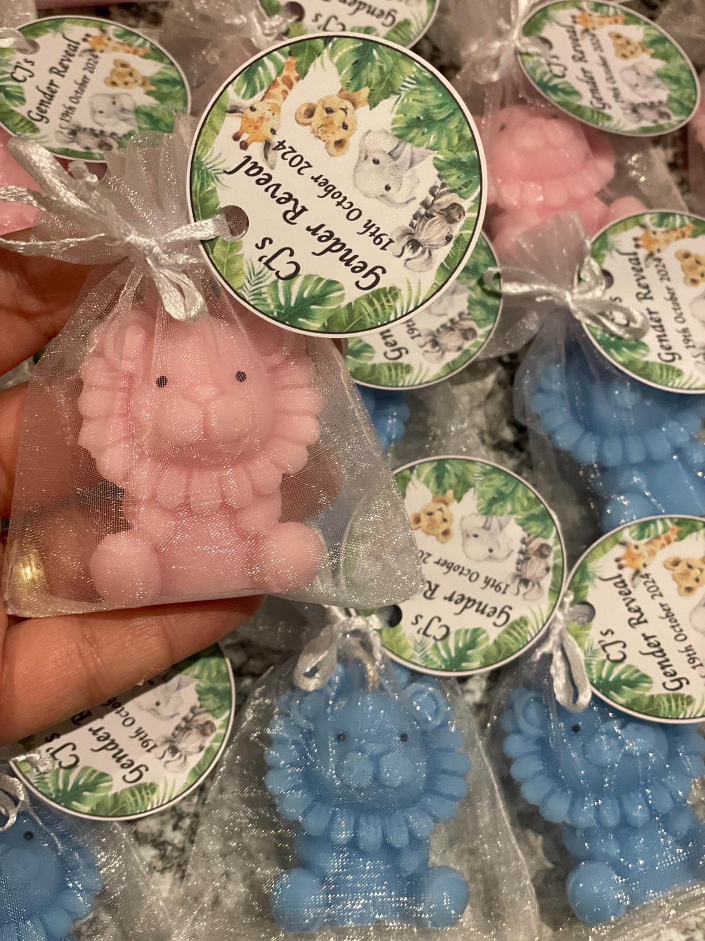 Personalised Baby Shower Favours | Lion Wax Melt | Gender Reveal | Birthday Party Favours