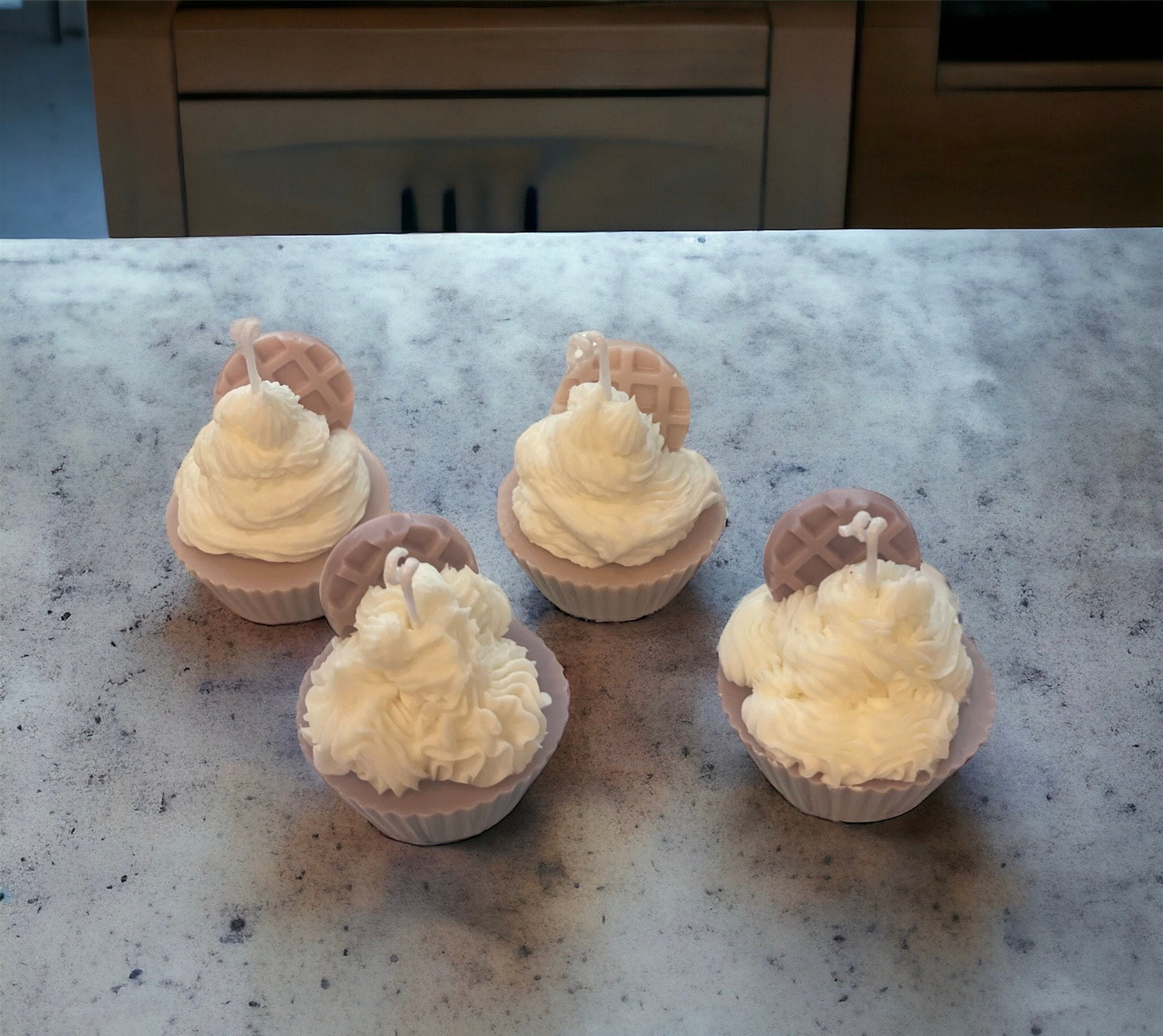 Scented cupcake candle -  Sweet candles , whipped cream candle ,Easter decoration  , cute unique gift , cozy home decor