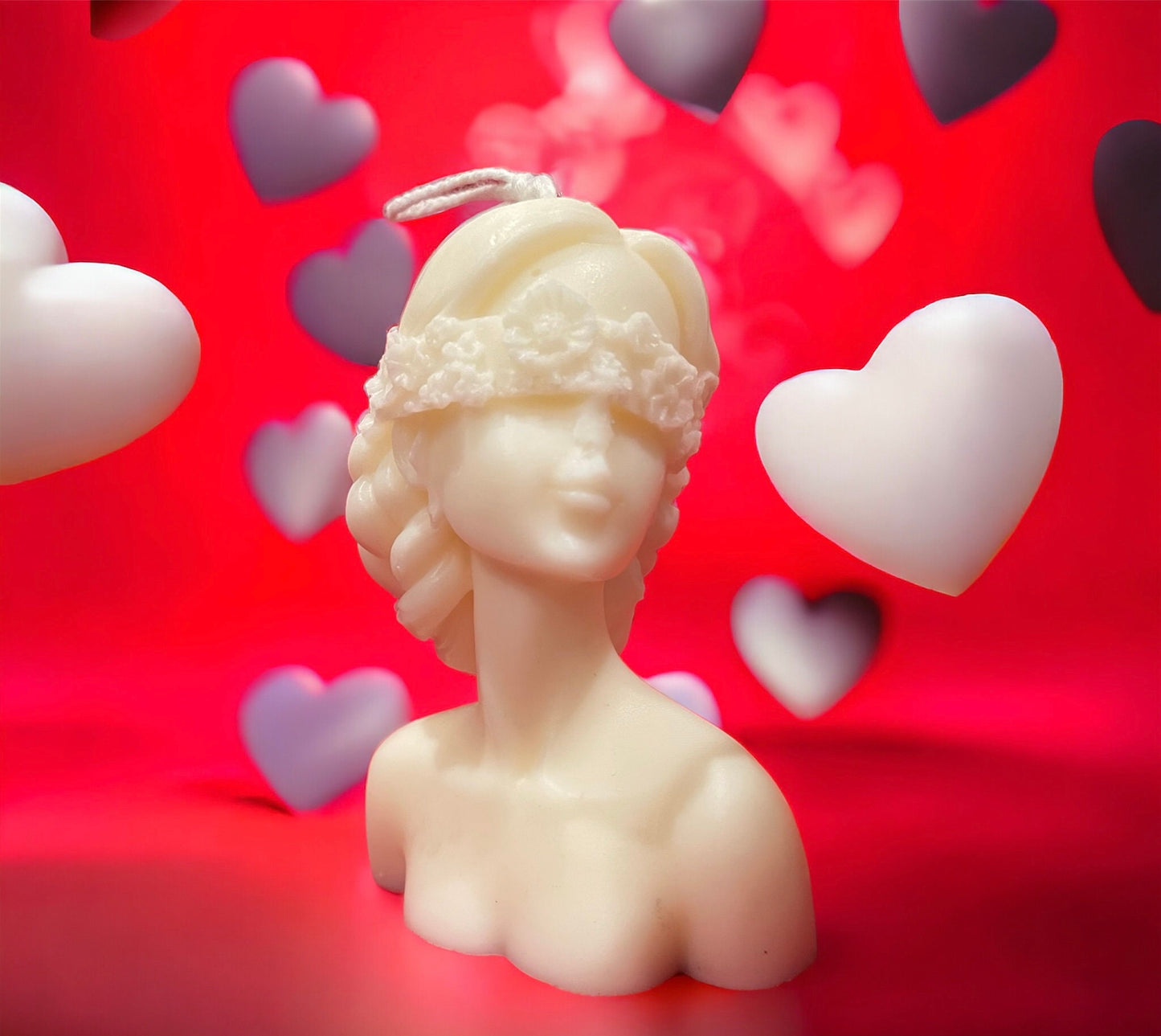 Blindfolded lady scented candle | Elegant , stylish decor | Party favour | Soy wax candle| Gift idea | Valentine’s Day gift