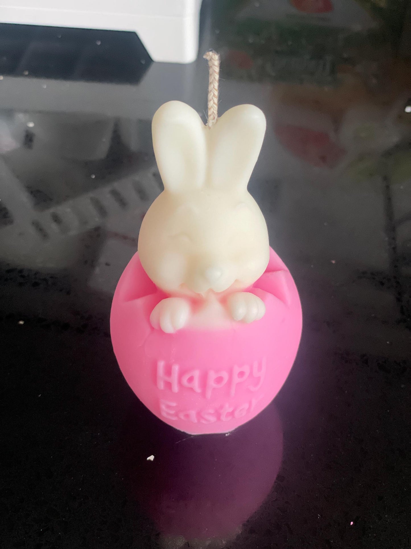 Easter Bunny Candle | Egg Scented Candle | Easter Decor | Rabbit Candle | Easter Gift