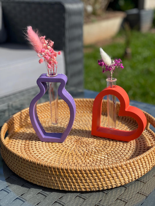 Small Vase Modern Home Decor | Handmade Vase | Jesmonite Vase
