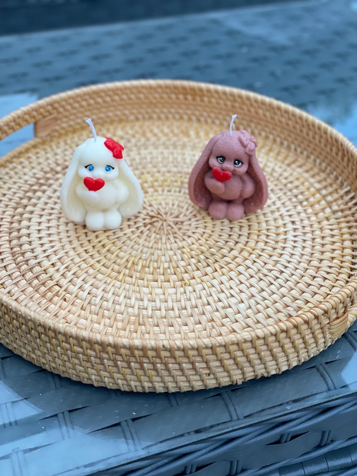 Cute Long Ears Bunny Candle | Easter Bunny Candle | Soy Wax Scented Candle | Easter Candle