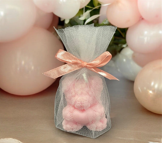Baby shower favours -  Teddy Bear scented candles | Christening favours | Party gifts | Hen party gift