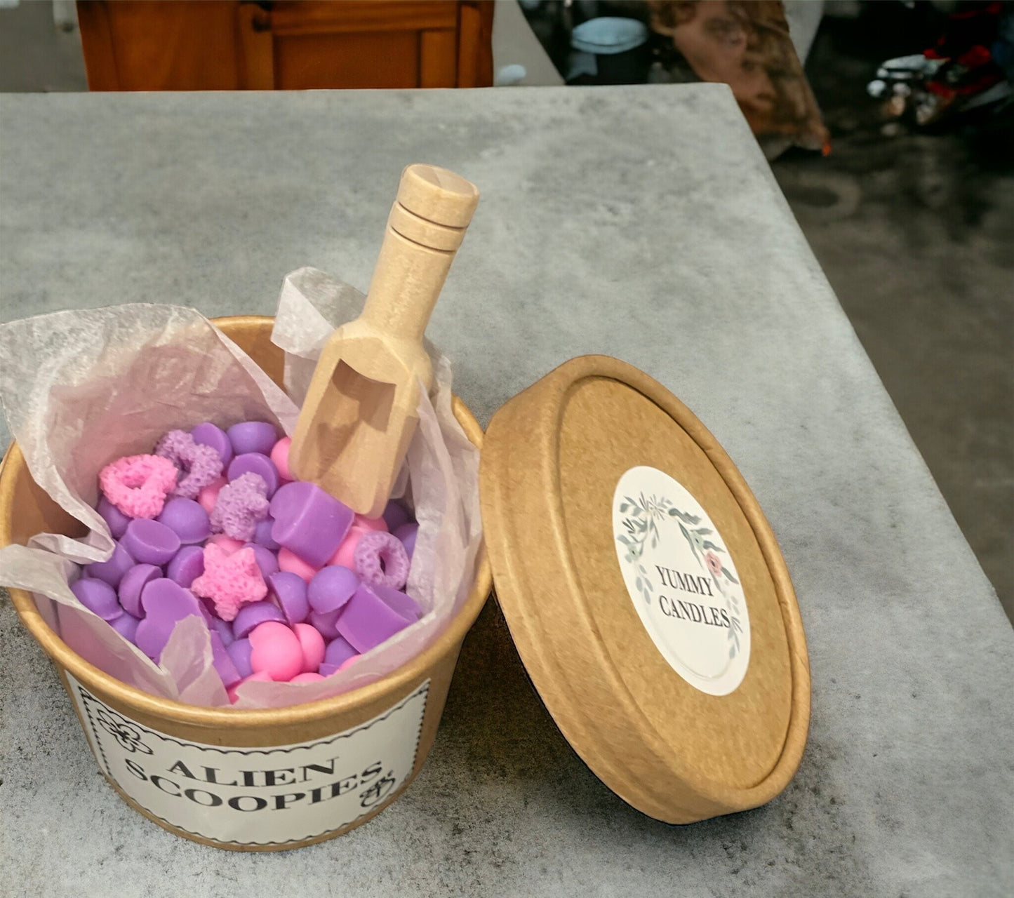 Scoopies scented wax melt - Mini scoops dots various colours and scents | Soy wax melts
