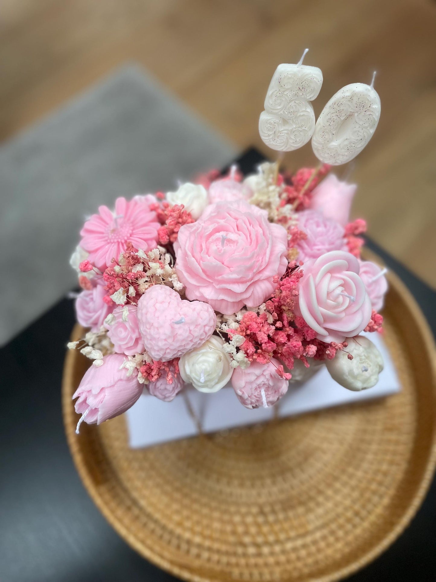 Flower Bouquet Gift | Scented Candles Flowers | Soy Wax Flowers Bouquet | Birthday Gift