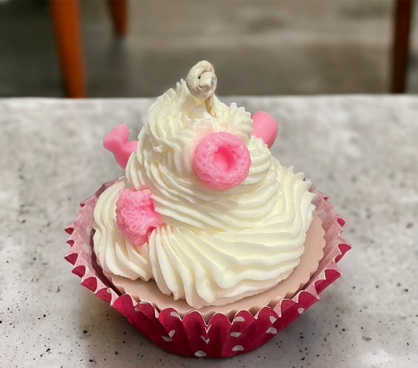 Scented cupcake candle -  Sweet candles , whipped cream candle ,Easter decoration  , cute unique gift , cozy home decor