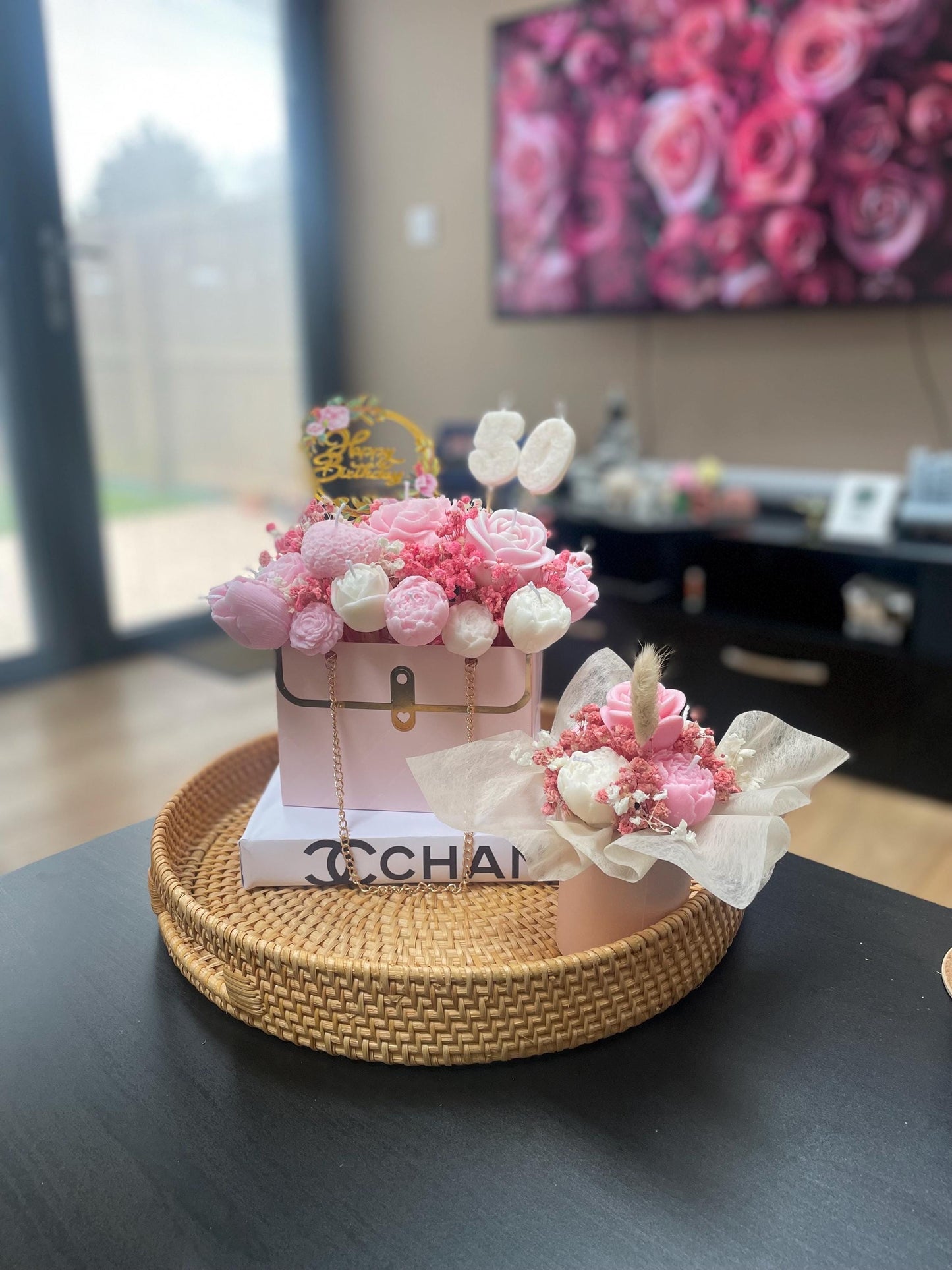 Flower Bouquet Gift | Scented Candles Flowers | Soy Wax Flowers Bouquet | Birthday Gift