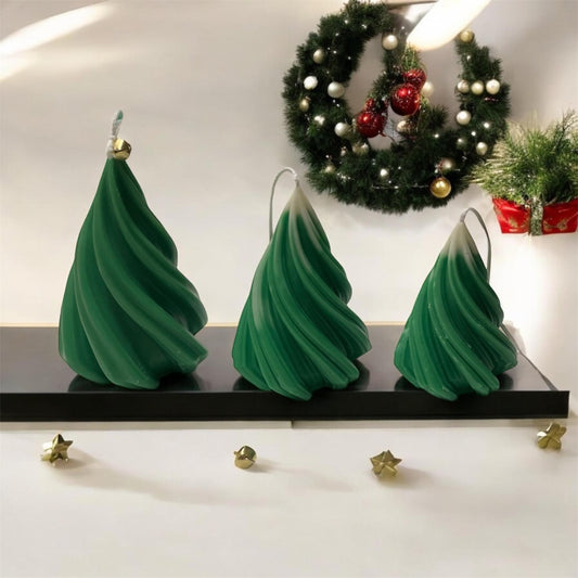 Christmas tree candles set | Festive candles | Handmade Home Decor | Soy wax | Christmas gift | Xmas decorations