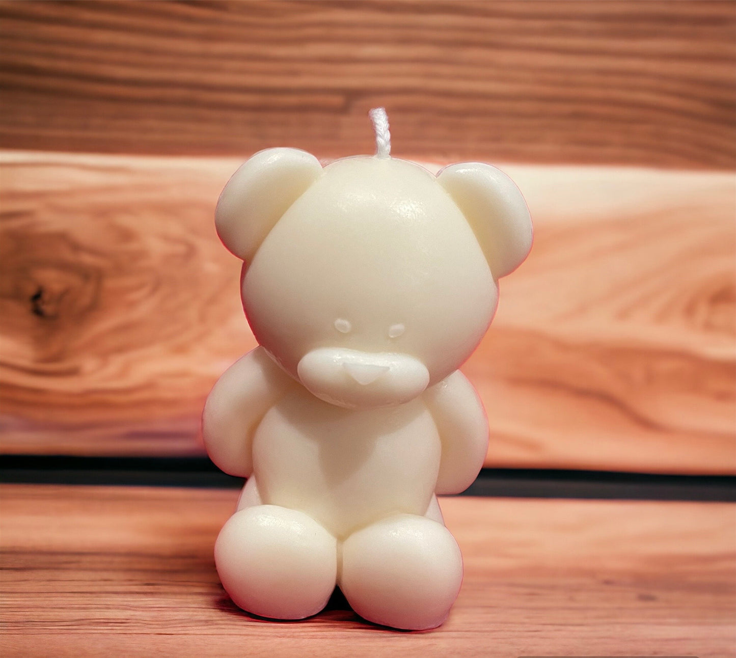 Hand poured scented candle- Bear candle- soy wax, home decor, aromatherapy,baby shower favour ideas
