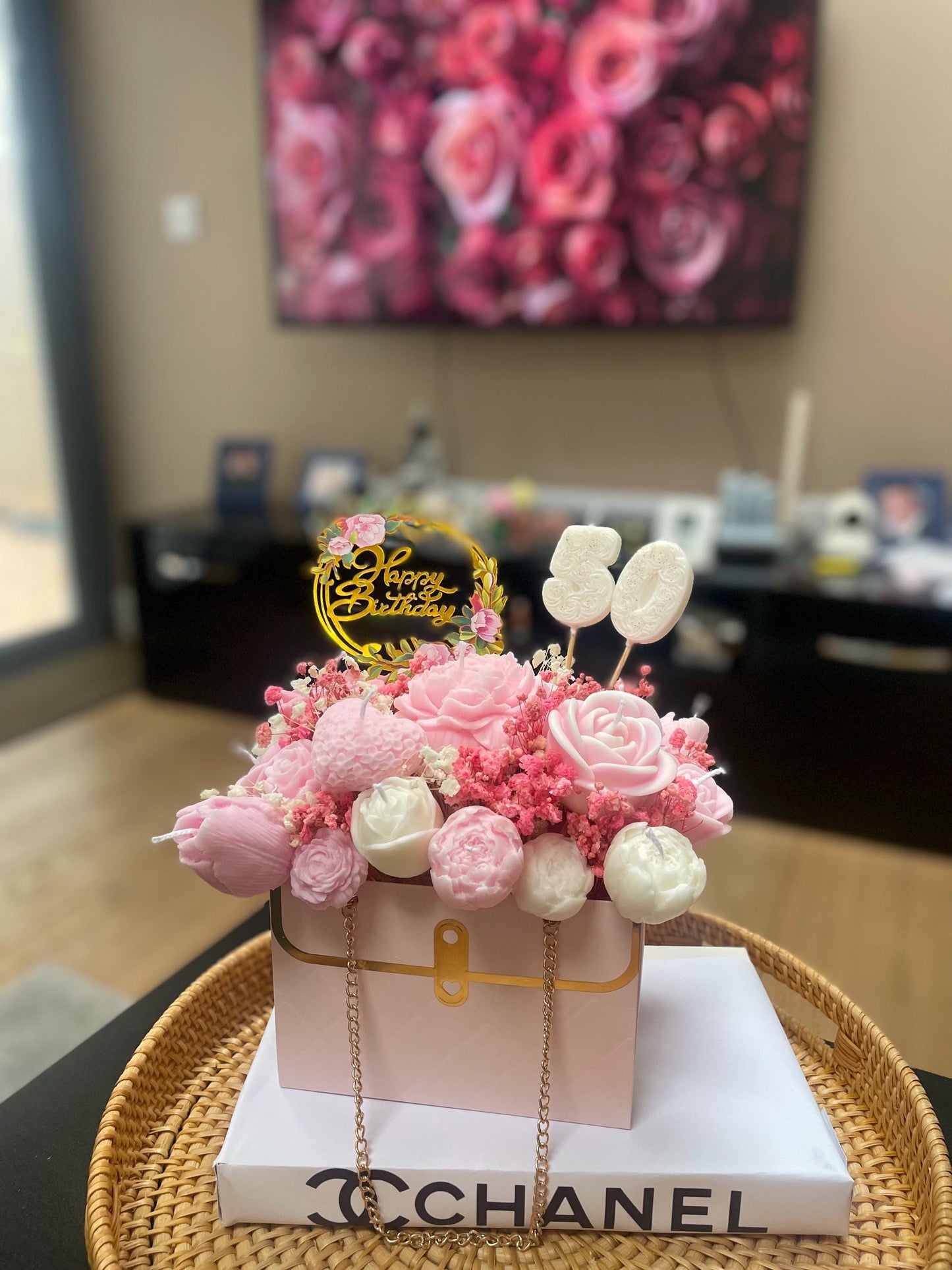 Flower Bouquet Gift | Scented Candles Flowers | Soy Wax Flowers Bouquet | Birthday Gift