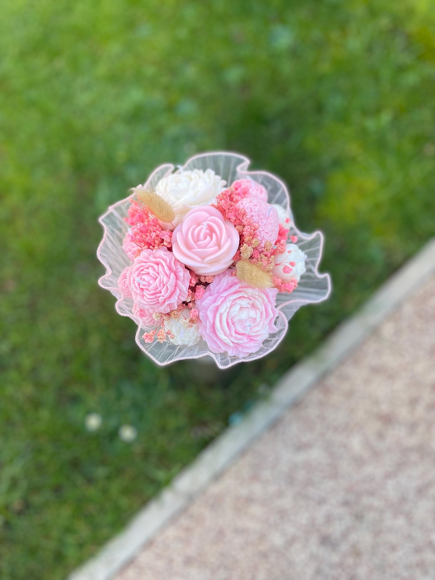 Bouquet Of Scented Soy Wax Candles |Flowers Bouquet Gift | Scented Candles Flowers | Soy Wax Flowers Bouquet