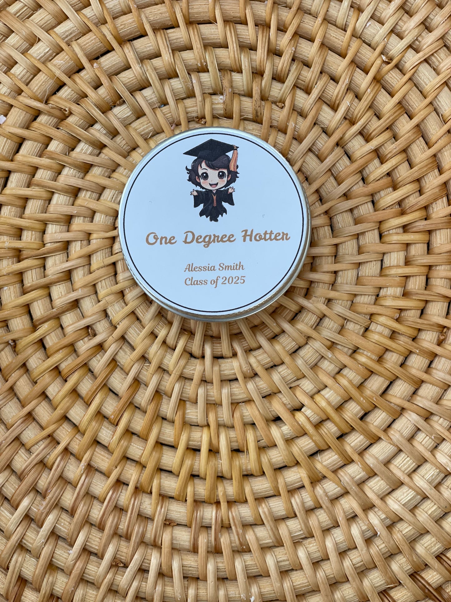 Personalised Graduation Party Favors - Small Scented Candles | Graduation Gift | Class of 2025 | End of School Gift
