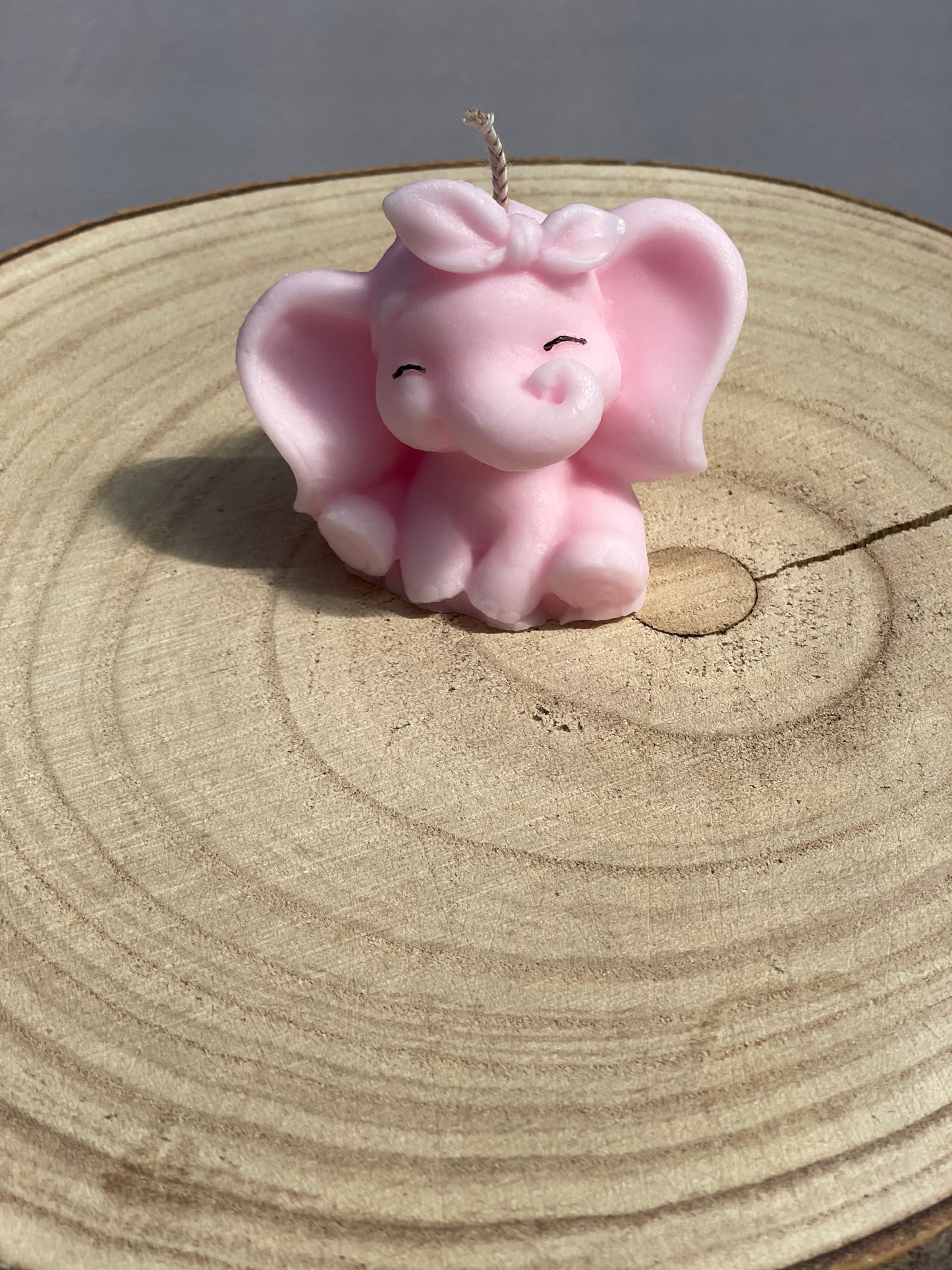 Elephant Scented Candle | Personalised Baby Shower Favours | Birthday Party Gift