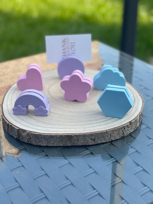 Small Photo Holders | Jesmonite Card Holder | Place Card Stand | Polaroid Photo Holder