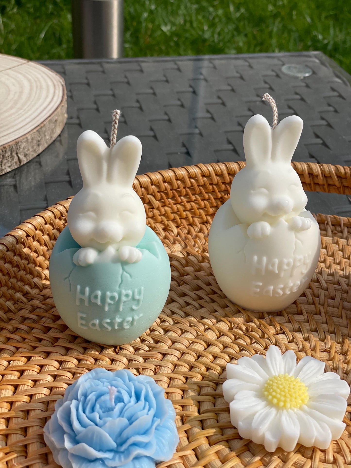 Easter Bunny Candle | Egg Scented Candle | Easter Decor | Rabbit Candle | Easter Gift